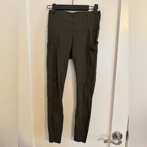lululemon athletica Dark Green Leggings